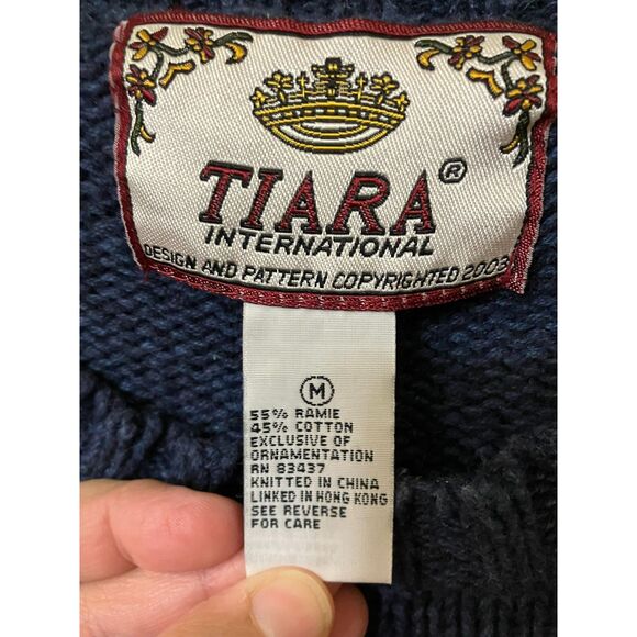 Vintage navy snowman sweater - Picture 7 of 8